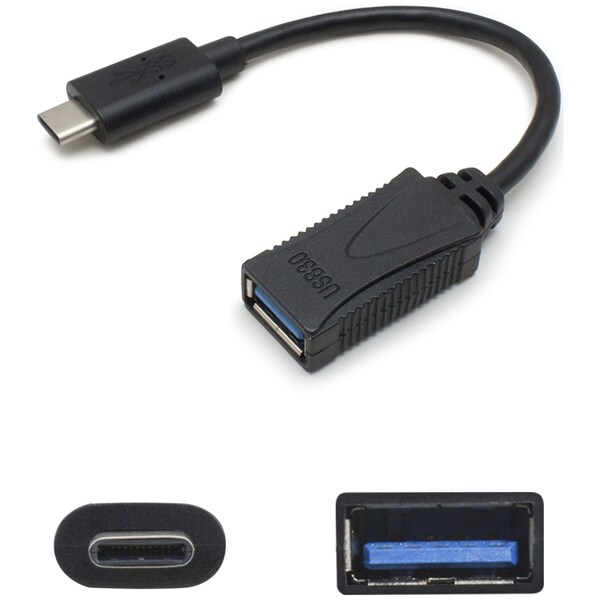 Add-On Addon 17Cm (7In) Usb 3.1 Type (C) Male To Usb 3.0 (A)Female Black USBC2USB3FB - main